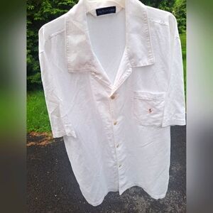 Polo by Ralph Lauren White Casual Button Down Shirt
